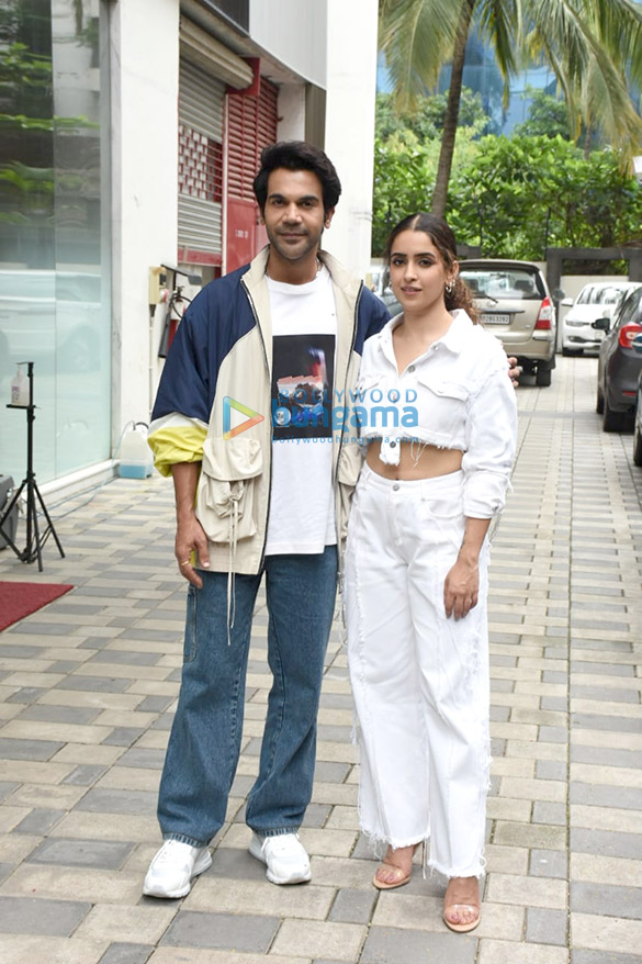 photos rajkummar rao and sanya malhotra snapped promoting their film hit the first case 5 2