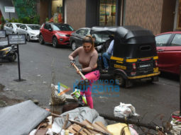 Photos: Rakhi Sawant snapped doing her bit for a cleaner Mumbai