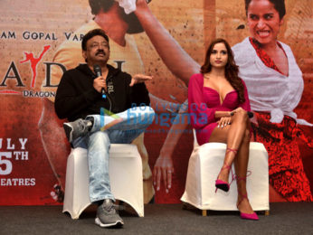 Photos: Ram Gopal Varma, Pooja Bhalekar and others attend the press meet of their film Ladki - Dragon Girl at JW Marriott in Mumbai