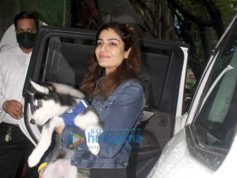 Photos: Raveena Tandon spotted at Krome studio in Bandra