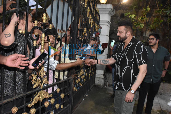 photos sanjay dutt snapped greeting fans on his birthday 1