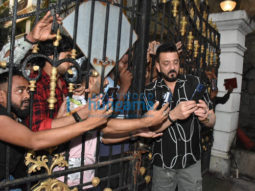 Photos: Sanjay Dutt snapped greeting fans on his birthday