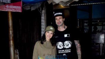 Photos: Sunny Leone and her husband spotted outside a restaurant