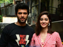 Photos: Vijay Deverakonda and Ananya Panday snapped promoting their film Liger