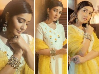 Raashi Khanna picks subtle ivory kurta & palazzos worth Rs. 28,000 for latest photo-shoot