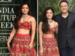 Rashmika Mandanna dons gorgeous rose red lehenga as she turns showstopper for Varun Bahl at Indian Couture Week