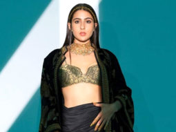 Sara looks like a goddess with diamond embedded outfit