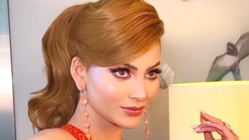 Urvashi Rautela look fiery in orange gown