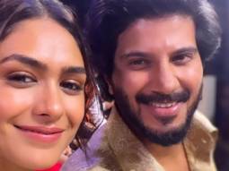 Mrunal Thakur reunites with Sita Ramam co-star Dulquer Salmaan in Hyderabad and here’s their reunion selfie