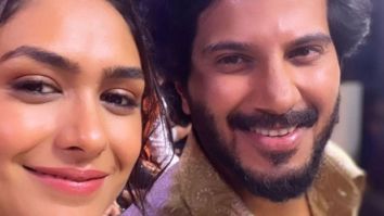 Mrunal Thakur reunites with Sita Ramam co-star Dulquer Salmaan in Hyderabad and here’s their reunion selfie