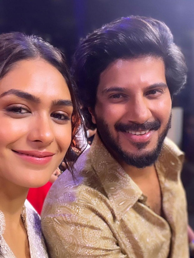 Mrunal Thakur reunites with Sita Ramam co-star Dulquer Salmaan in Hyderabad and here’s their reunion selfie