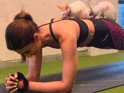 Kriti Sanon’s cute little workout buddy