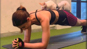 Kriti Sanon’s cute little workout buddy