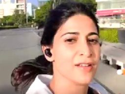 Aahana Kumra enjoys her run in Hyderabad