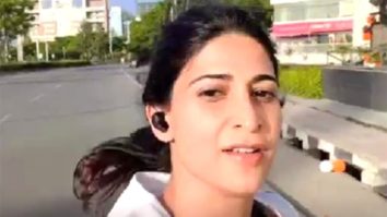 Aahana Kumra enjoys her run in Hyderabad