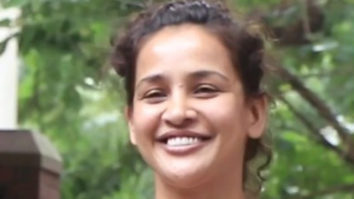 Aisha Sharma flaunts her abs as she poses for paps