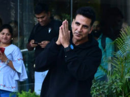 Akshay Kumar snapped in black hoodie