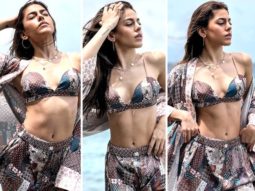 Alaya F spends her day at the beach in the Maldives in chic printed separates worth Rs. 7500