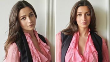 Alia Bhatt reminds fans of Bhramastra release date dressed in Gucci pink ruffle dress and pants worth Rs. 3 Lakh