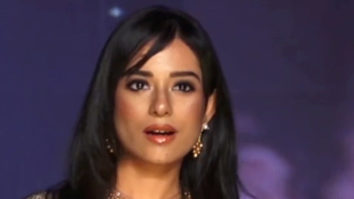 Amrita Rao slays on the ramp wearing diamond embedded gown