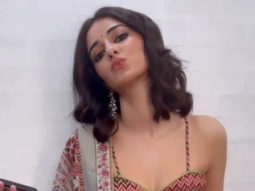 Ananya Panday being cute and goofy behind the scenes