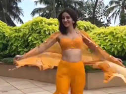 Ananya Panday happily twirls around in her beautiful sharara