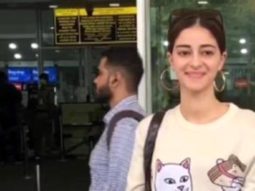 Ananya Panday poses for paps in a comfy casual at the airport