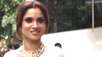 Ankita Lokhande looks absolutely graceful in white saree