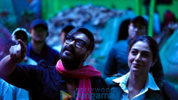 On the set of the movie Bholaa