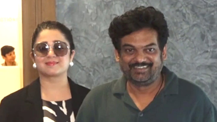 Charmme Kaur and Puri Jagannadh pose together for paps