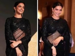 Deepika Padukone is a sight of grace in a black sheer saree and infinity blouse