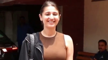Dhvani Bhanushali snapped post gym session