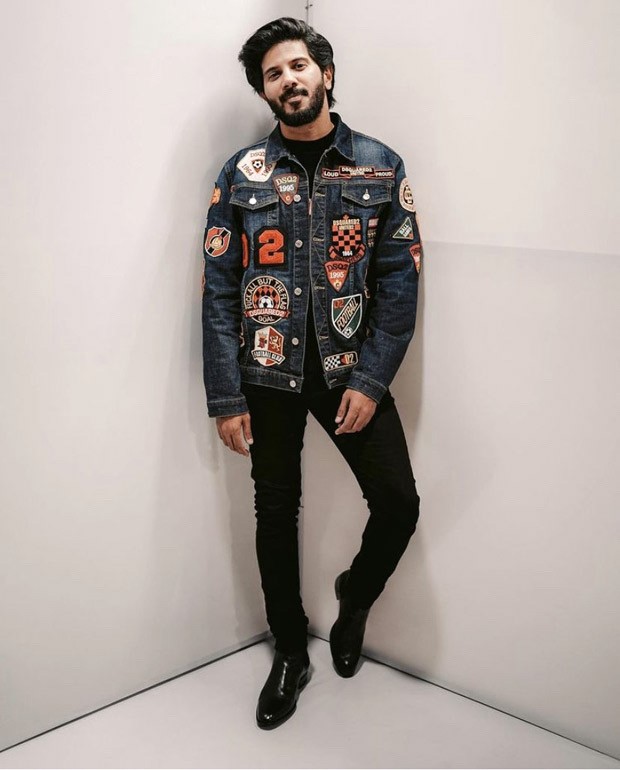 Dulquer Salmaan looks suave in denim jacket and black jeans for Sita Ramam promotions Dulquer Salmaan looks suave in denim jacket and black jeans for Sita Ramam promotions