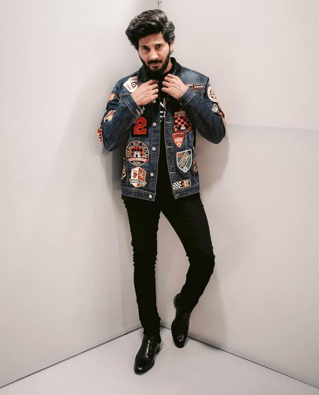 Dulquer Salmaan looks suave in denim jacket and black jeans for Sita Ramam promotions Dulquer Salmaan looks suave in denim jacket and black jeans for Sita Ramam promotions