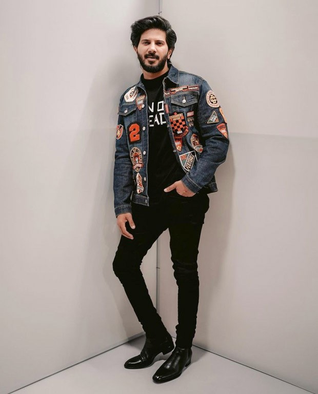 Dulquer Salmaan looks suave in denim jacket and black jeans for Sita Ramam promotions Dulquer Salmaan looks suave in denim jacket and black jeans for Sita Ramam promotions