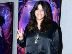 Ekta Kapoor rocks an all black outfit at Do Baaraa screening