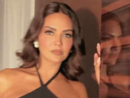 Esha Gupta looks sexy in a black gown
