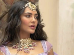 Esha Gupta radiates queen vibes in lavender lehenga