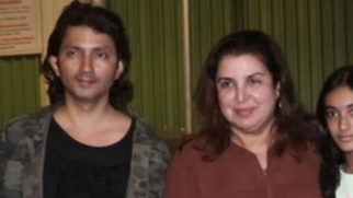 Farah Khan poses with husband and kids for the paps