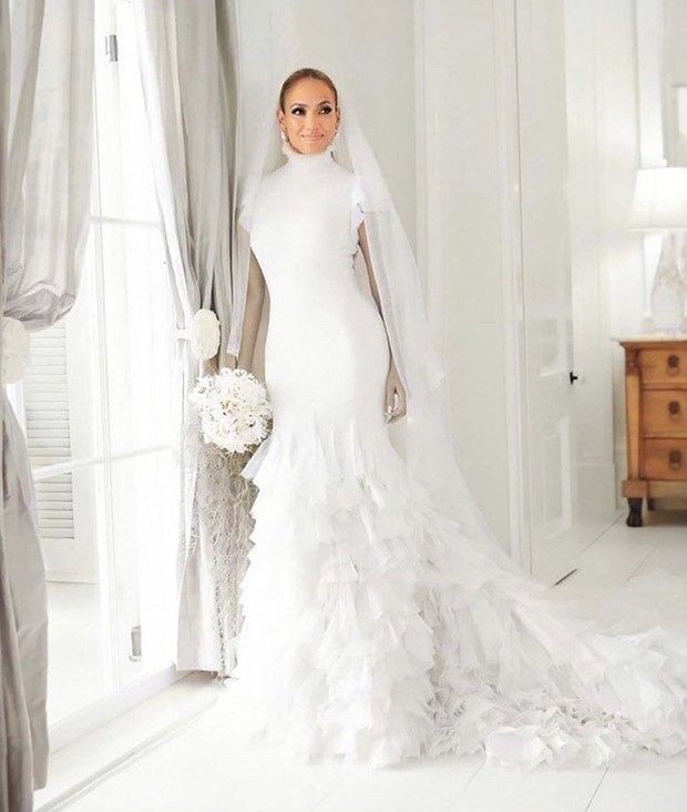 Jennifer Lopez and Ben Affleck's wedding images show her looking magnificent in 3 white gowns