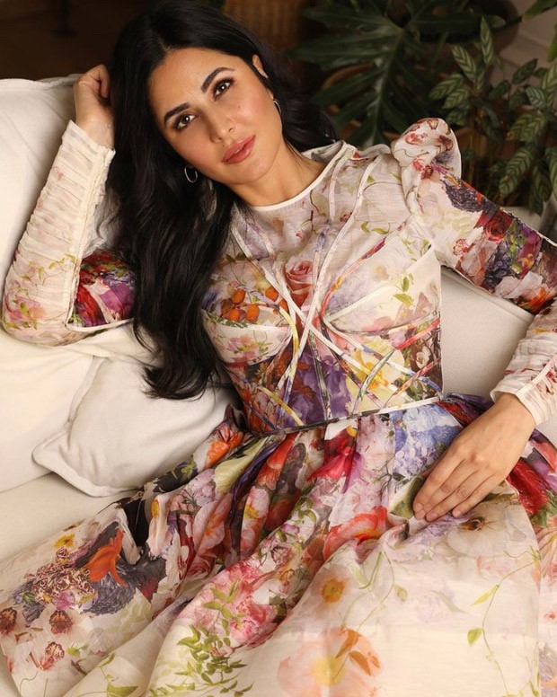 Katrina Kaif announces collaboration with Gauri Khan for a project dressed in a floral mini dress worth Rs. 1.43 Lakh