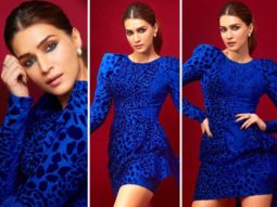 Kriti Sanon slays in blue body-con leopard printed dress from Laith Maalouf