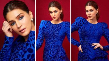 Kriti Sanon slays in blue body-con leopard printed dress from Laith Maalouf