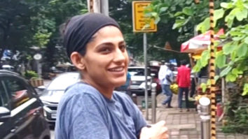 Kubbra Sait spotted in a sporty look
