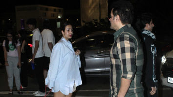 Malaika Arora snapped with Arbaaz Khan and son Arhaan Khan at the airport