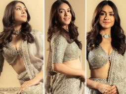 Mrunal Thakur wows in sparkly silver Jayanti Reddy lehenga for Sita Ramam promotions
