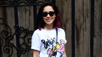 Nushrratt Bharuccha spotted in pink panther t-shirt and denims