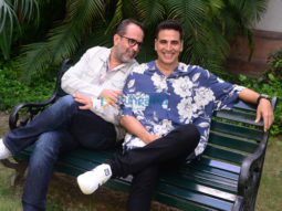 Photos: Aanand L. Rai and Akshay Kumar snapped promoting Raksha Bandhan in New Delhi