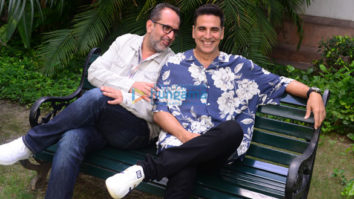Photos: Aanand L. Rai and Akshay Kumar snapped promoting Raksha Bandhan in New Delhi