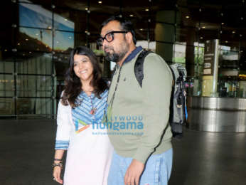 Photos: Do Baaraa team Taapsee Pannu, Pavail Gulati, Anurag Kashyap, Ekta Kapoor spotted at the airport